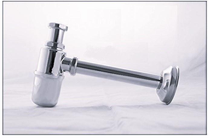 SIFONE A BOTTIGLIA IN OTTONE CROMATO DA 1 pollice