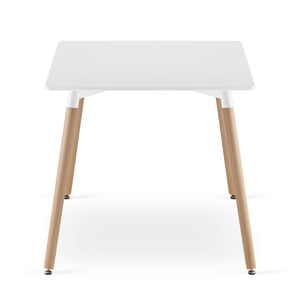 Tavolo da pranzo moderno bianco VALORA YURO 120 cm x 80 cm