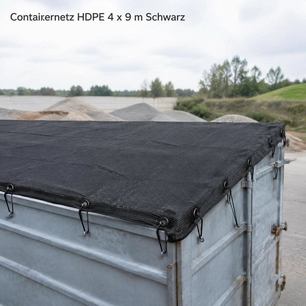 Container Net HDPE 4 X 9 M Black