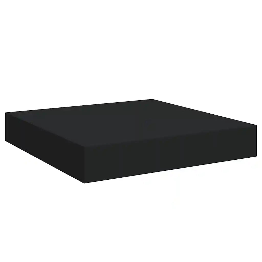 Mensole a Muro 4 pz Nere 23x23,5x3,8 cm in MDF cod mxl 33131
