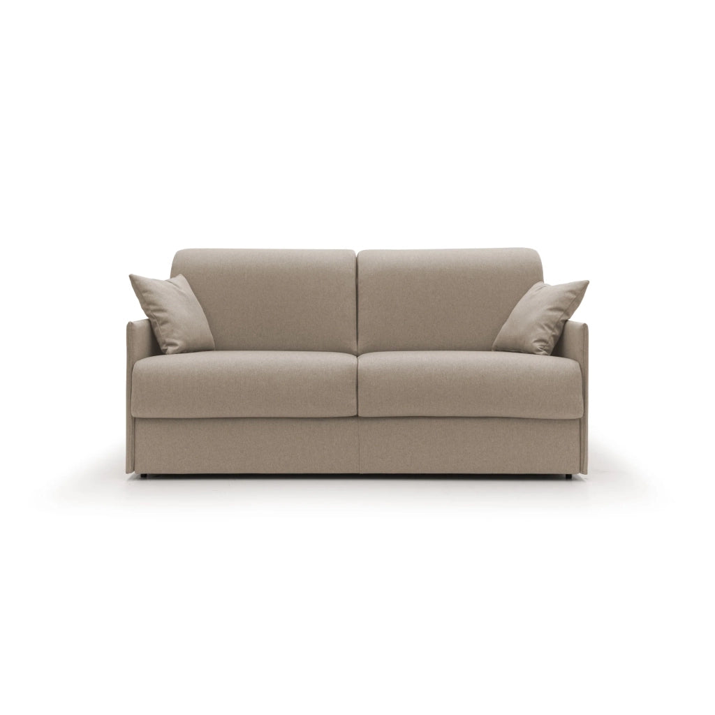 Evans Divano letto matrimoniale in tessuto impermeabile T13 169 cm (mat. 140x197) beige