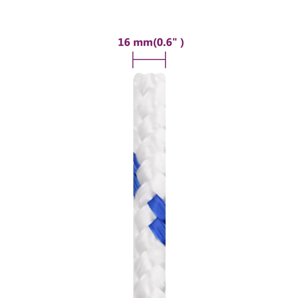 Corda per barca Bianca 16 mm 100 m in Polipropilene 152309