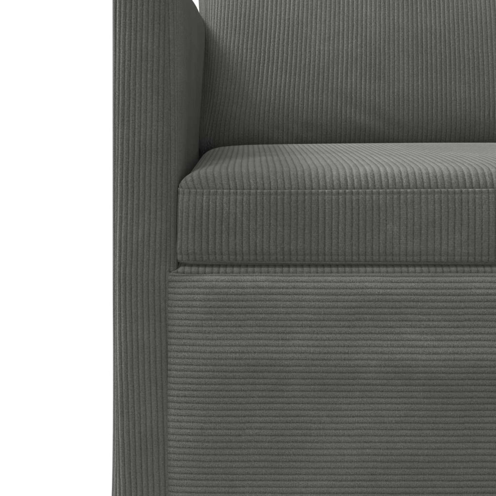 Set di divani 2 pcs Grigio Scuro Tessuto in Cords 3433249