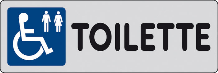 etichetta adesiva 150x50 toilette (disabili) cod:ferx.10590