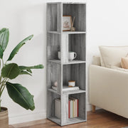 Scaffale Angolare Grigio Sonoma 33x33x132 cm Legno Multistrato 816024