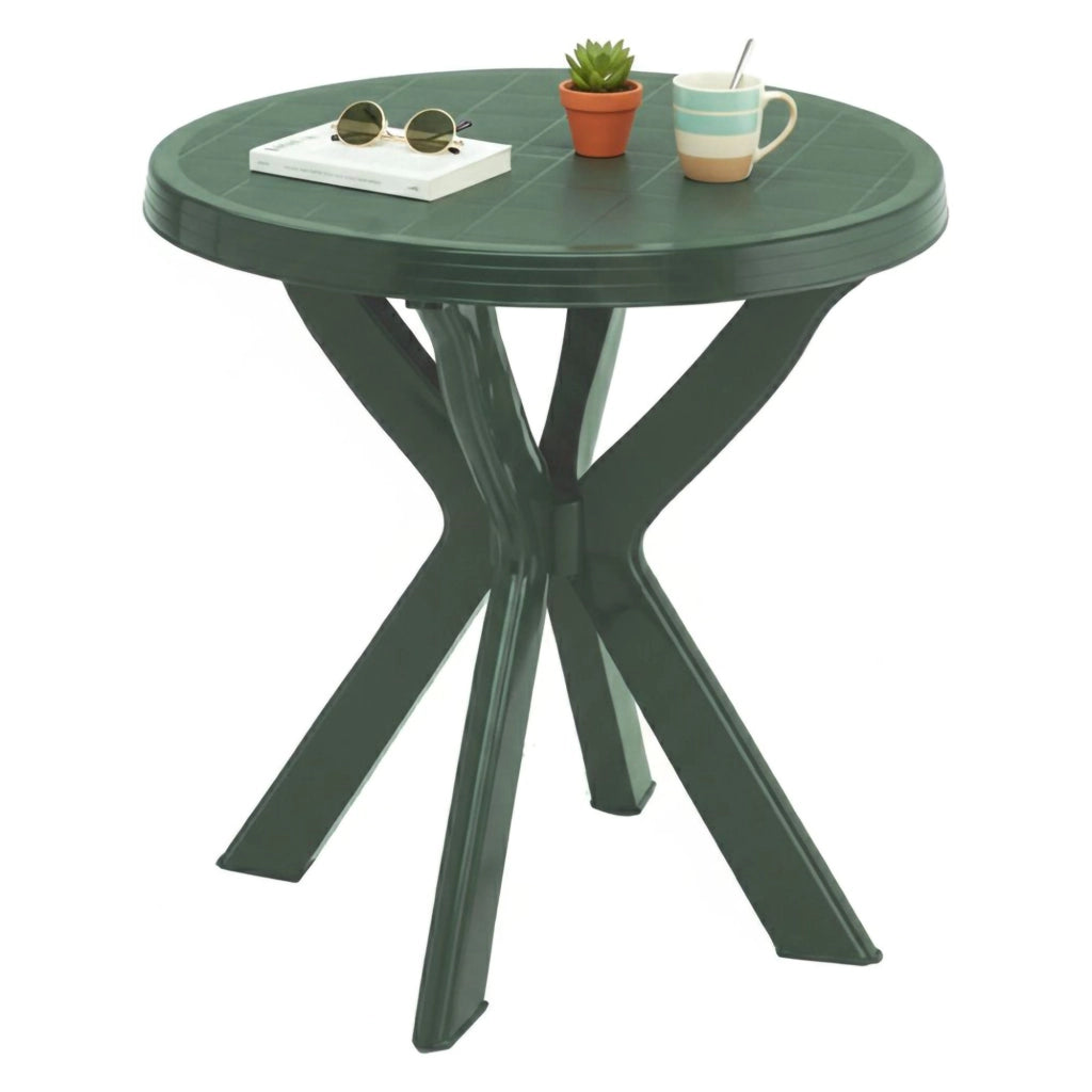 Lorwood, Tavolo da Esterno 2 Posti Made in Italy, 70x70x72h cm Verde