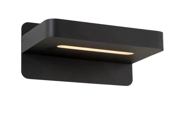 Applique Lucide Atkin LED 5W 2700K metallo nero/bianco