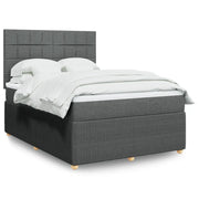Giroletto a Molle con Materasso Grigio Scuro 160x200 cm Tessuto 3292108