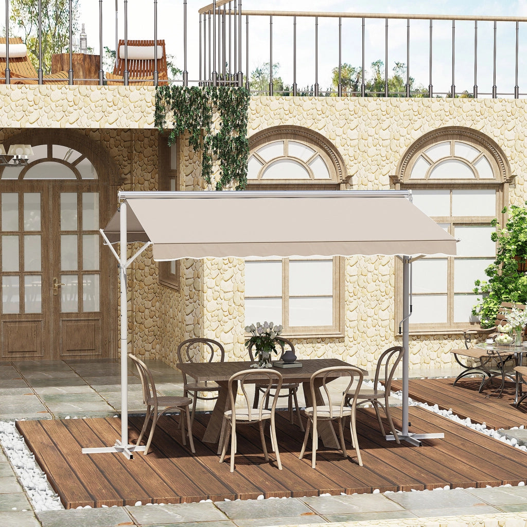 Tenda da sole pieghevole ¨C zephmum ¨C crema 3x3m