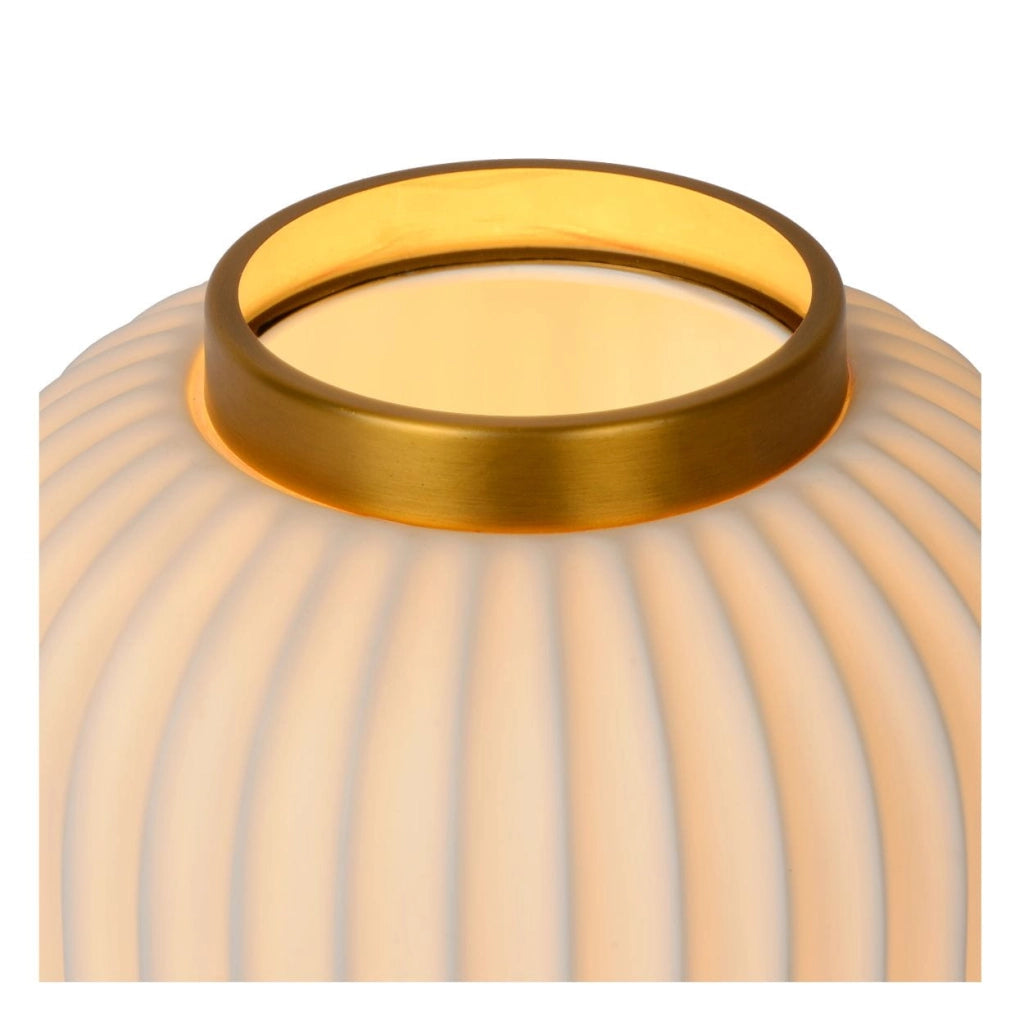Lampada da tavolo Lucide Gosse porcellana oro E14 40W