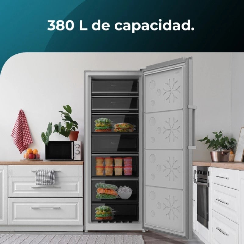CECOTEC 02446 - Congelatore Bolero CoolMarket UF 380 inox D