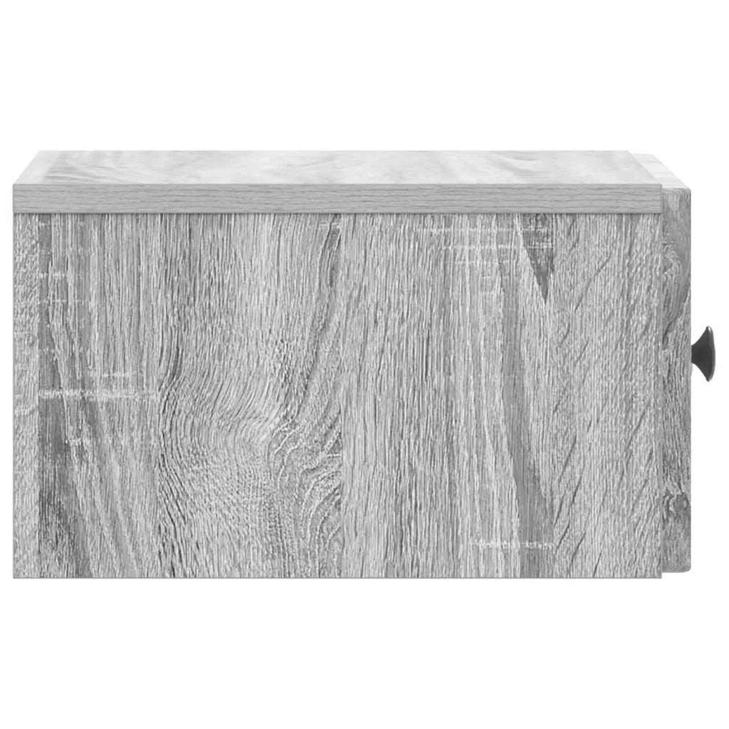 Mobiletto da notte a muro 2 pcs Grigio Sonoma 33 x 34,5 x 20 cm 897928