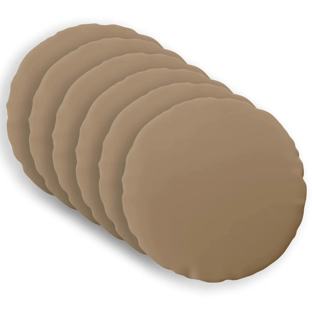 Federa 6 pz HEERLEN Tortora Ø 50 cm Poliestere 922692