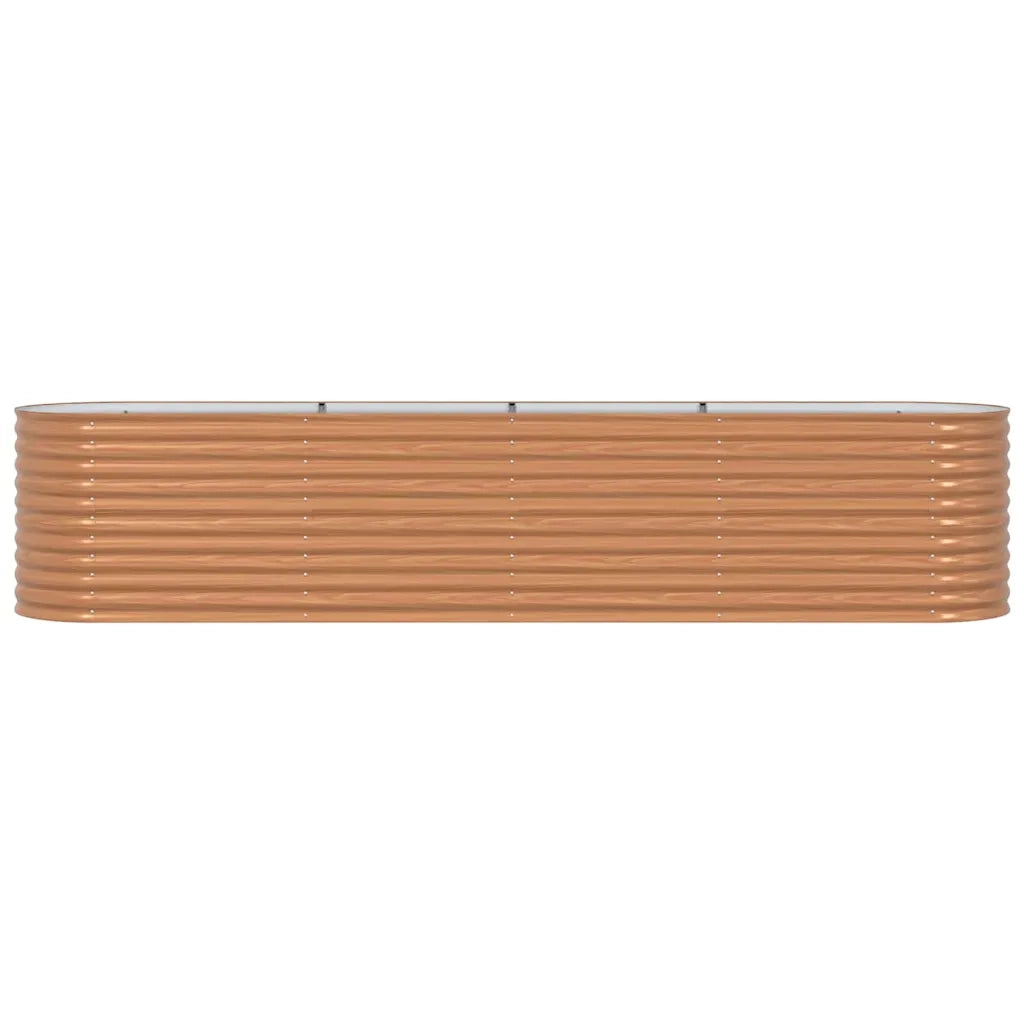 Letto Rialzato Marrone 400 x 80 x 81 cm Acciaio