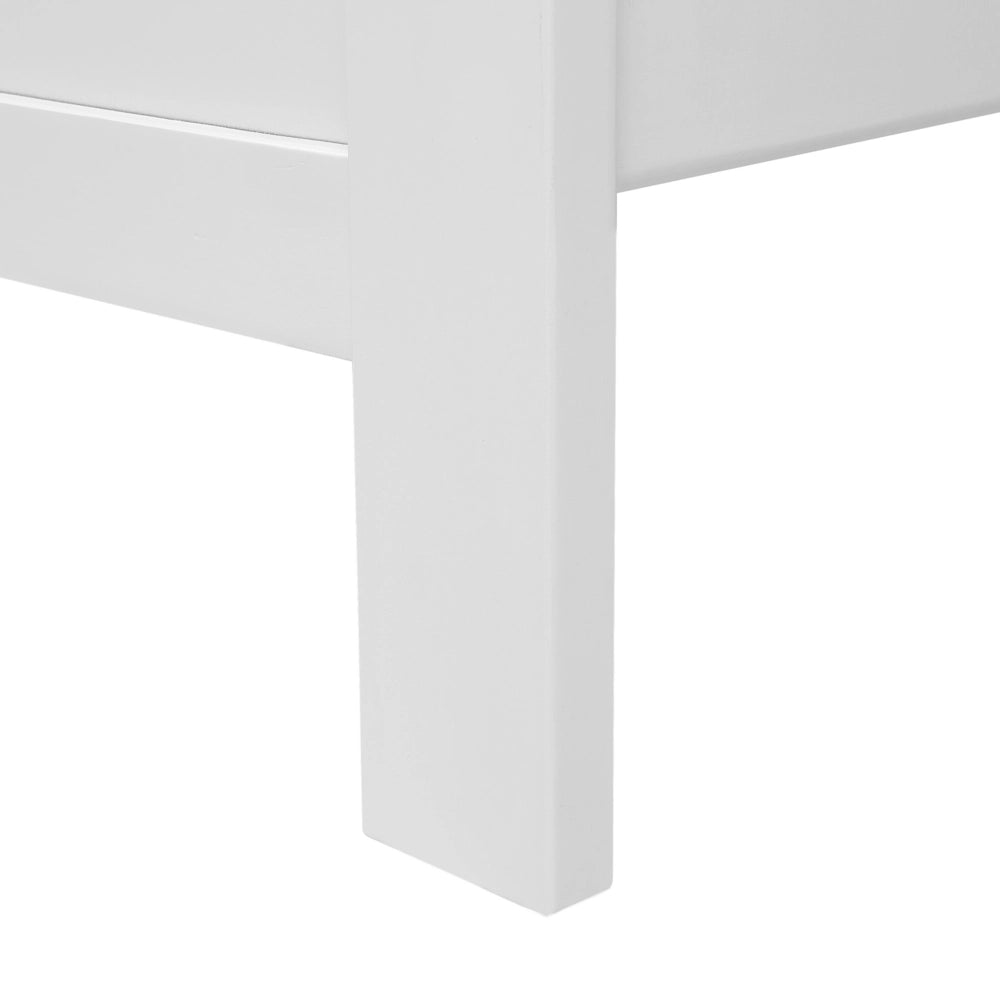 Letto in legno di pino bianco matrimoniale 140 x 200 cm 6 stile scandinavo