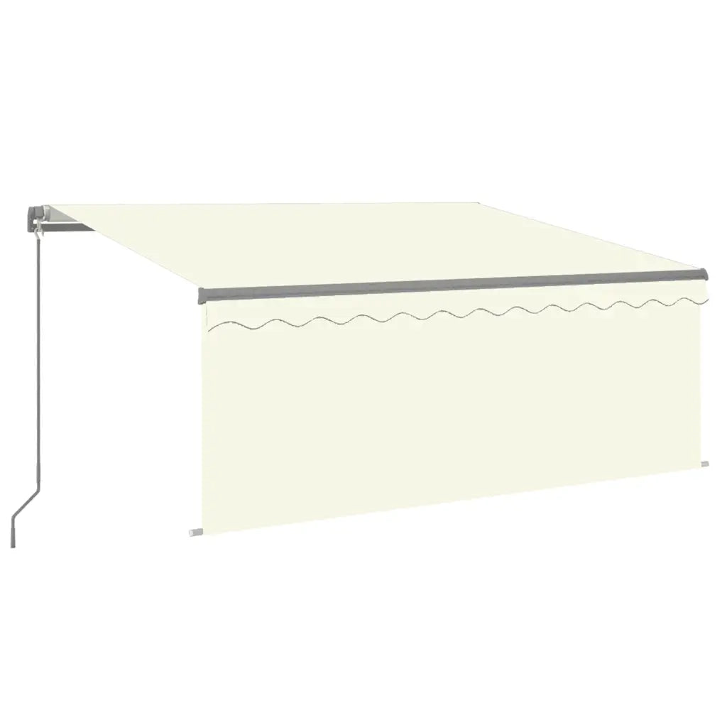 Tenda da Sole Retrattile Manuale con Parasole LED 3x2,5 m Crema   cod mxl 60123