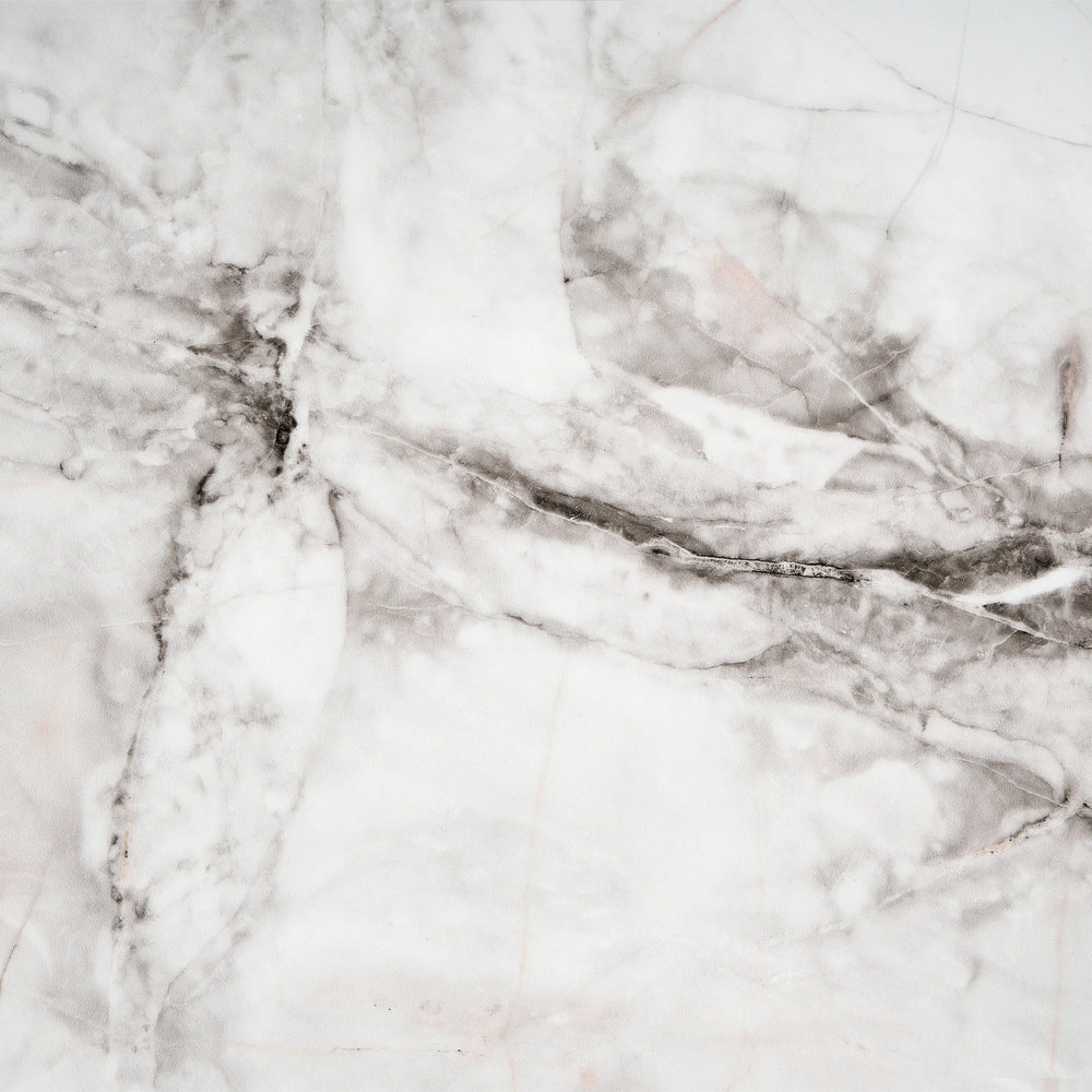 Tavolo da pranzo effetto marmo bianco e nero 140 x 80 cm Gambe in alluminio Rettangolare Cucina moderna da pranzo