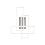 Plafoniera LED Dyana P 60W 3093lm 3000K in Alluminio Bianco Satinato, Dimmerabile a Taglio di Fase, Luce Diretta - Gealuce