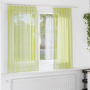 Tende in Voile con Tasche per Aste 2 pz Verde Mela 4102161