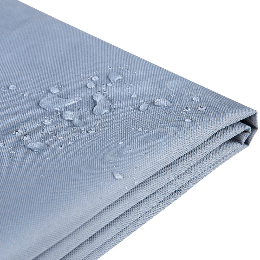 Copertura per mobili da giardino Copertura antipioggia in poliestere PVC grigio 200 x 185 x 75 cm