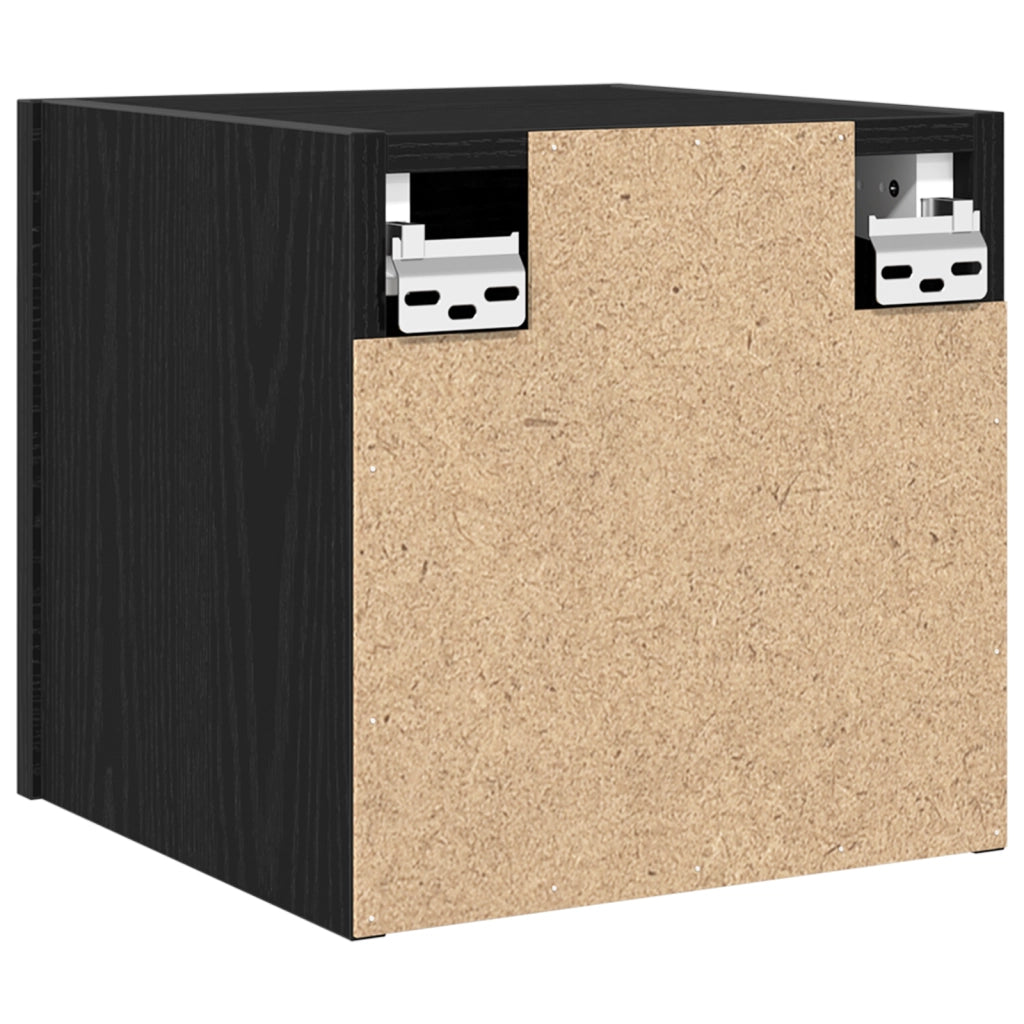 Mobile TV da muro  in Nero Rovere 30,5x30x30 cm