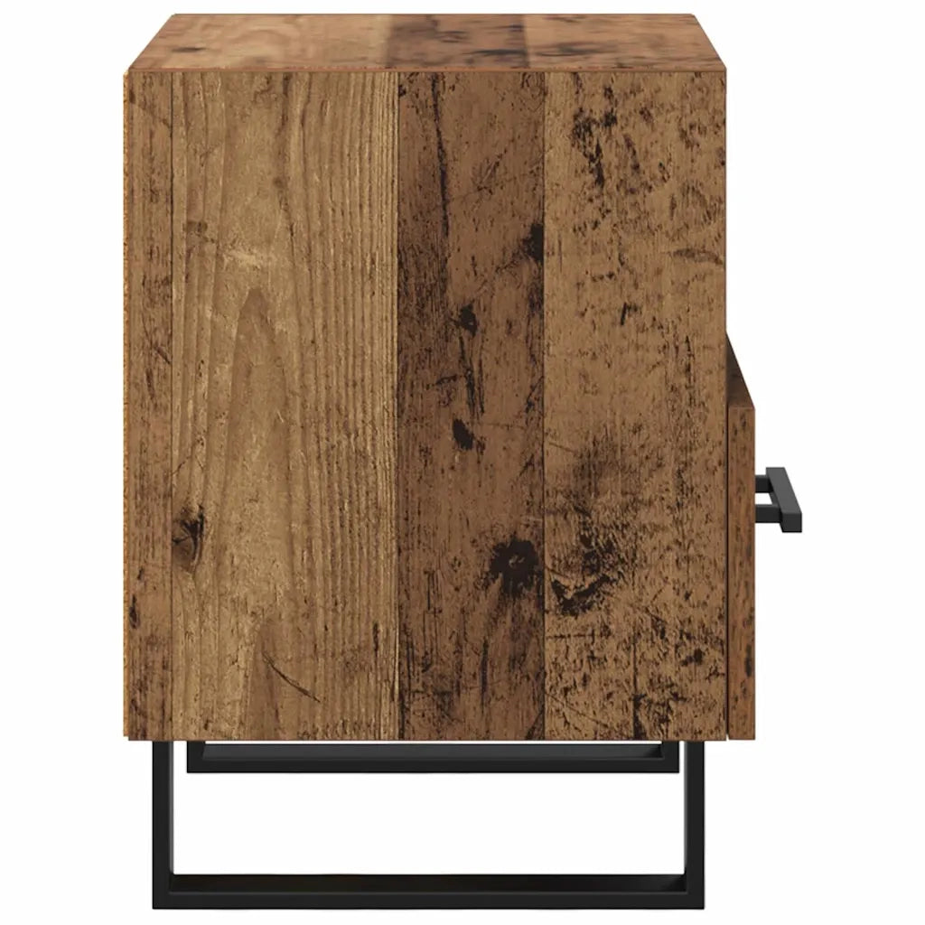 Comodino | Armadio da Notte | Mobiletto da notte con cassetto Legno vecchio 40 x 35 x 47,5 cm