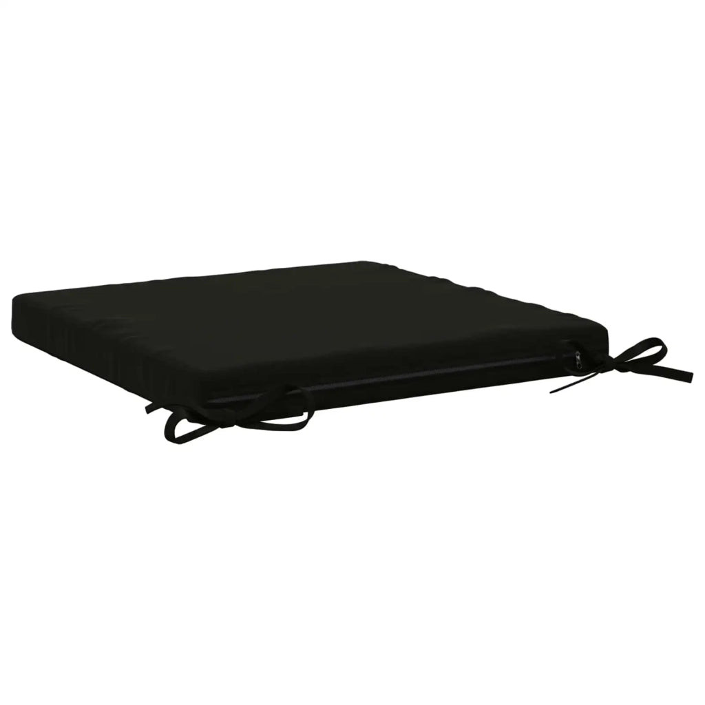 Cuscini per Sedia in 4 Pezzi SOEST 4 pz 100% Poliestere Nero 944368