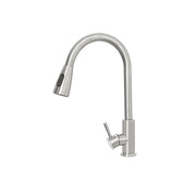 MISCELATORE RUBINETTO LAVELLO CUCINA ACCIAIO SPAZZOLATO + DOCCETTA ESTRAIBILE "KITCHEN" FERIDRAS 401060