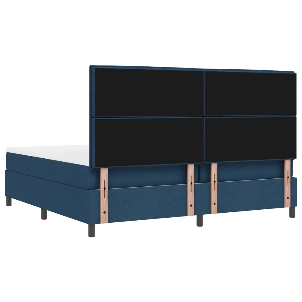 Letto a molle con materasso con led Blu 200 x 200 cm Tessuto 3342822
