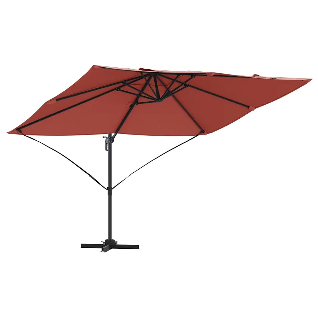 Ombrellone Terracotta 351 x 250 x 260 cm Poliestere e Alluminio 42003350