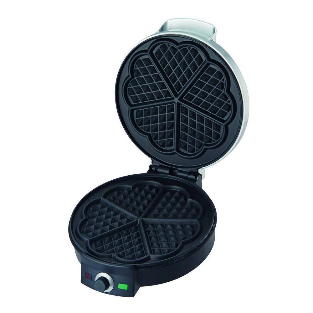 Trade Shop - Piastra Elettrica Per Waffle Antiaderente 1000w Waffel Cialde Crepes Ks-506 -
