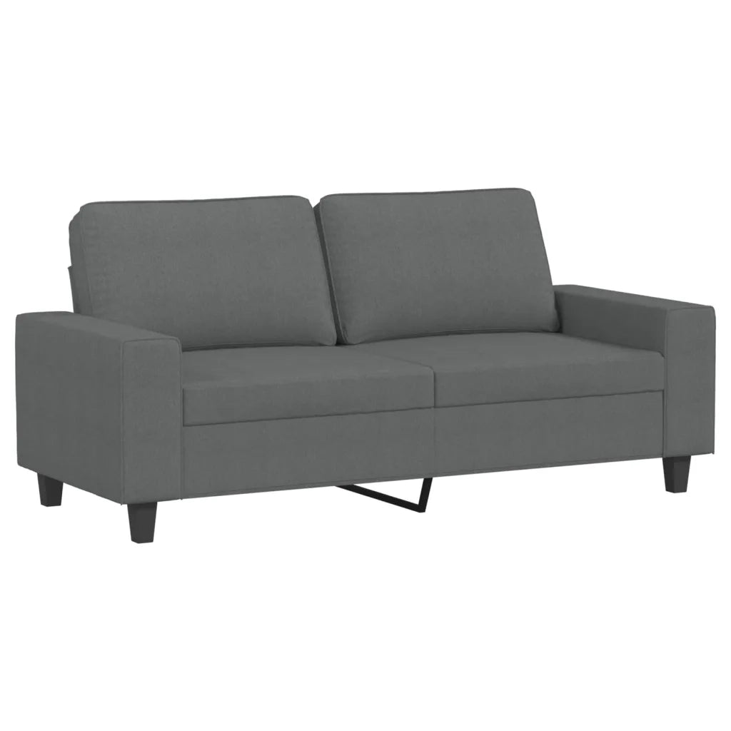 Divano a 2 Posti-Sofa 2 Posti Grigio Scuro 140 cm in Tessuto 522282