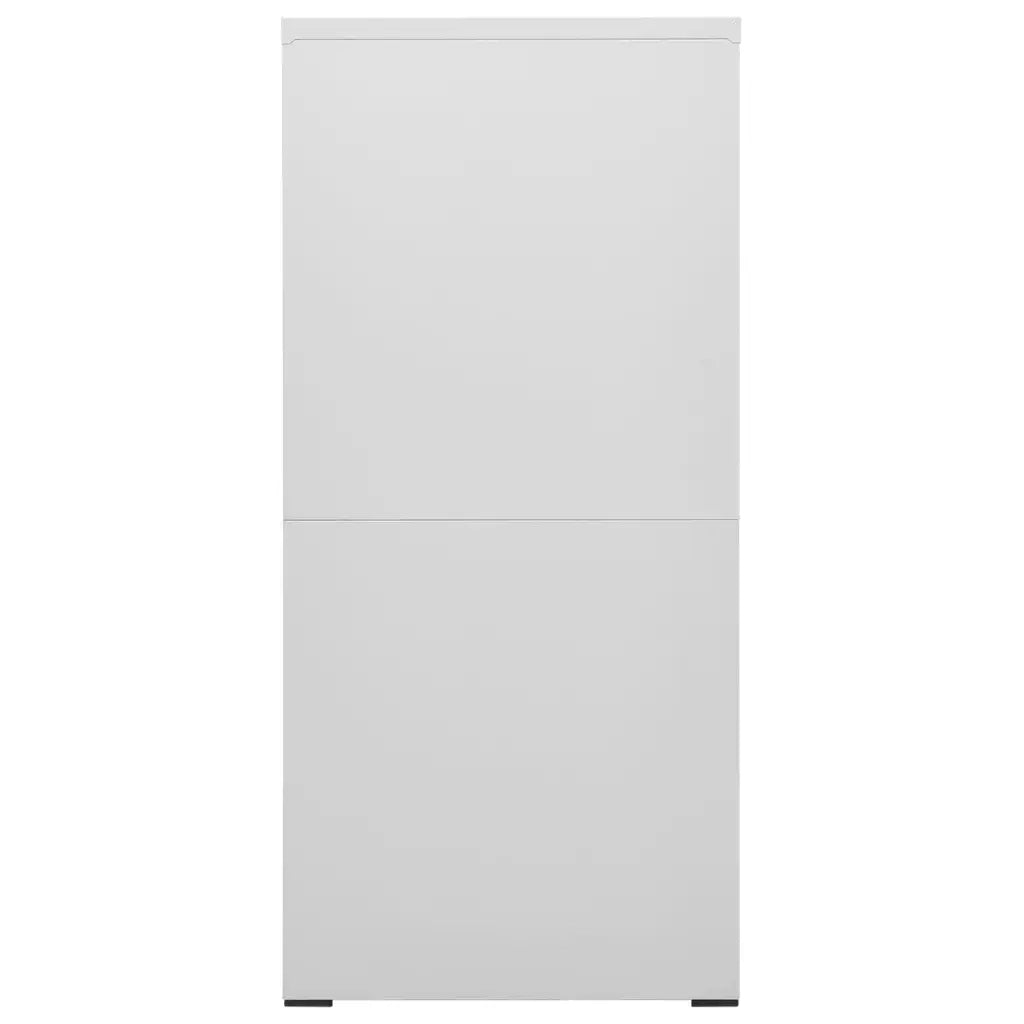 Armadio Classificatore Grigio Chiaro 46x62x133 cm in Acciaio 336279