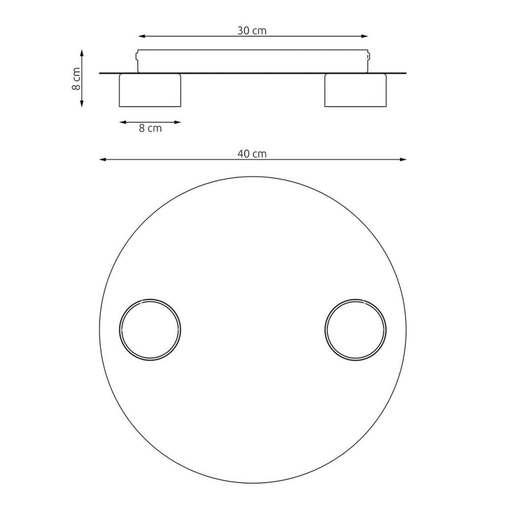 Lampada da soffitto BOLX in acciaio nero opaco
