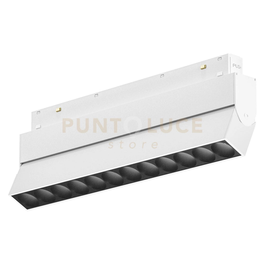 GFA1300-  MODULO LED ANTIABBAGLIAMENTO REGOLABILE PER BINARIO DOPPIA ACCENSIONE AD INCASTRO MAGNETICO PER BINARIO 48V 3000K 1123LM 12W 23,6CM BIANCO