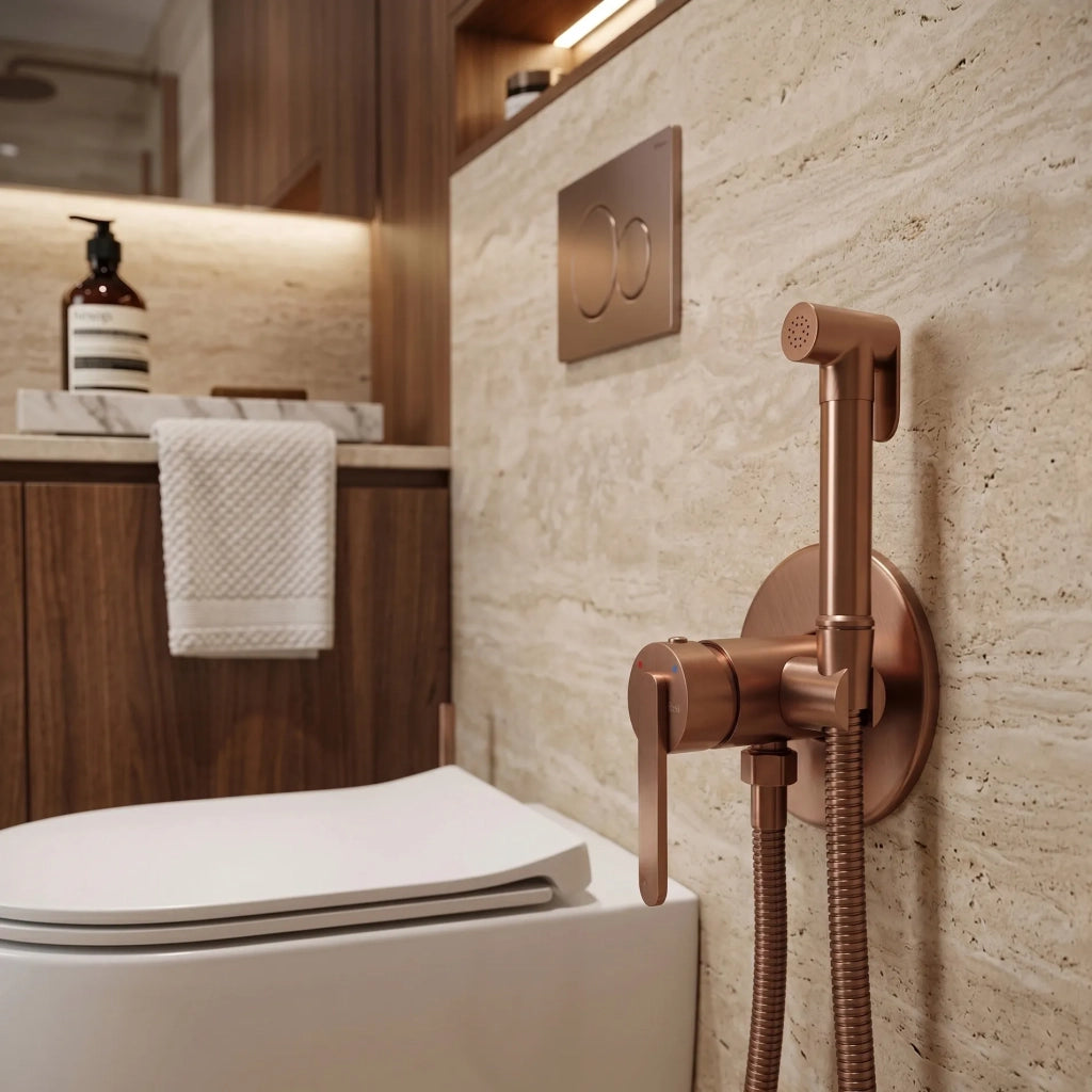 Rubinetto Bidet Rea Ontario Brush Copper