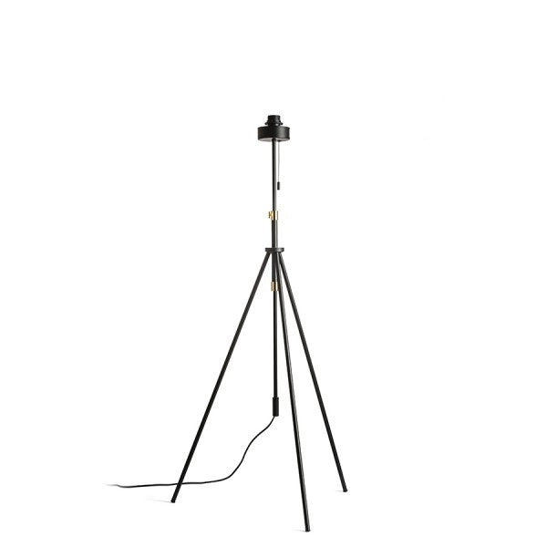 Lampada LUTON piedistallo treppiedi da terra  nero/ottone 230V E27 40W