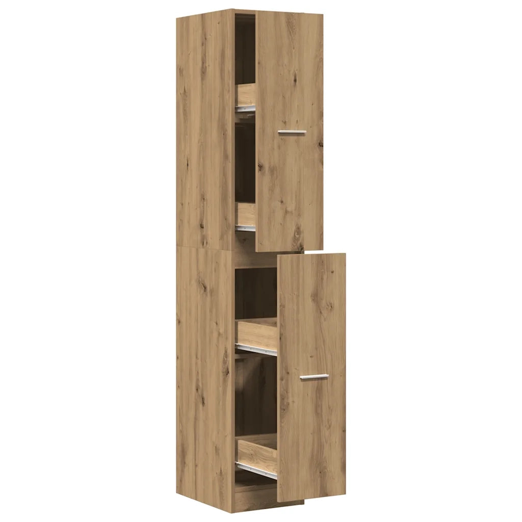 Armadietto da Farmacia Rovere 30x41x174,5 cm in Truciolato 3309635