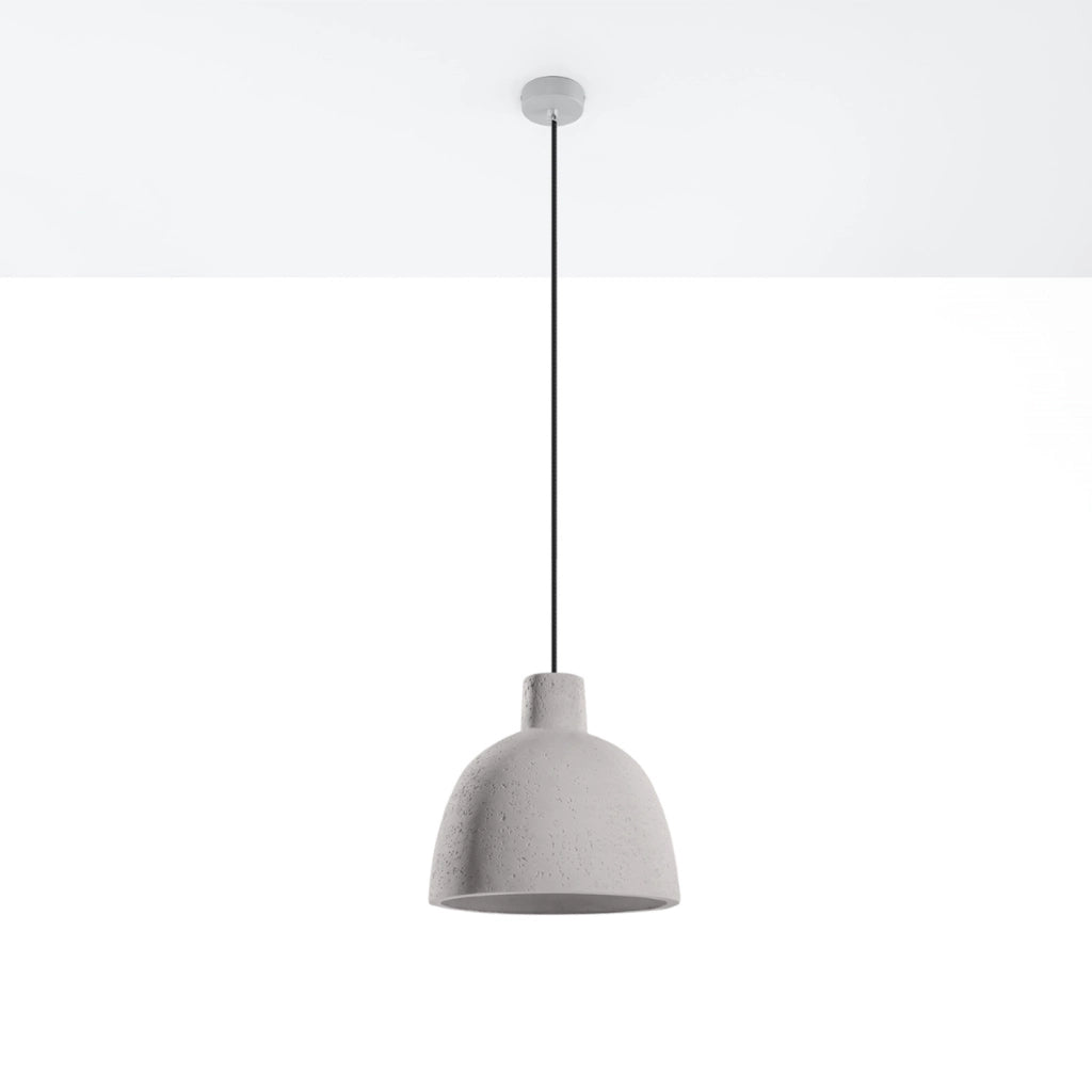 Lampada a sospensione cemento RENATO Pure Lume E27 28cm