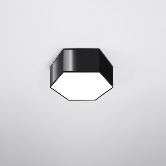 Lampada da soffitto moderna a cubo SUNDE arancione spagnolo nero 2x15W LED E27