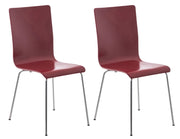 Set 2x Sedie Visitatore PEPE rosso