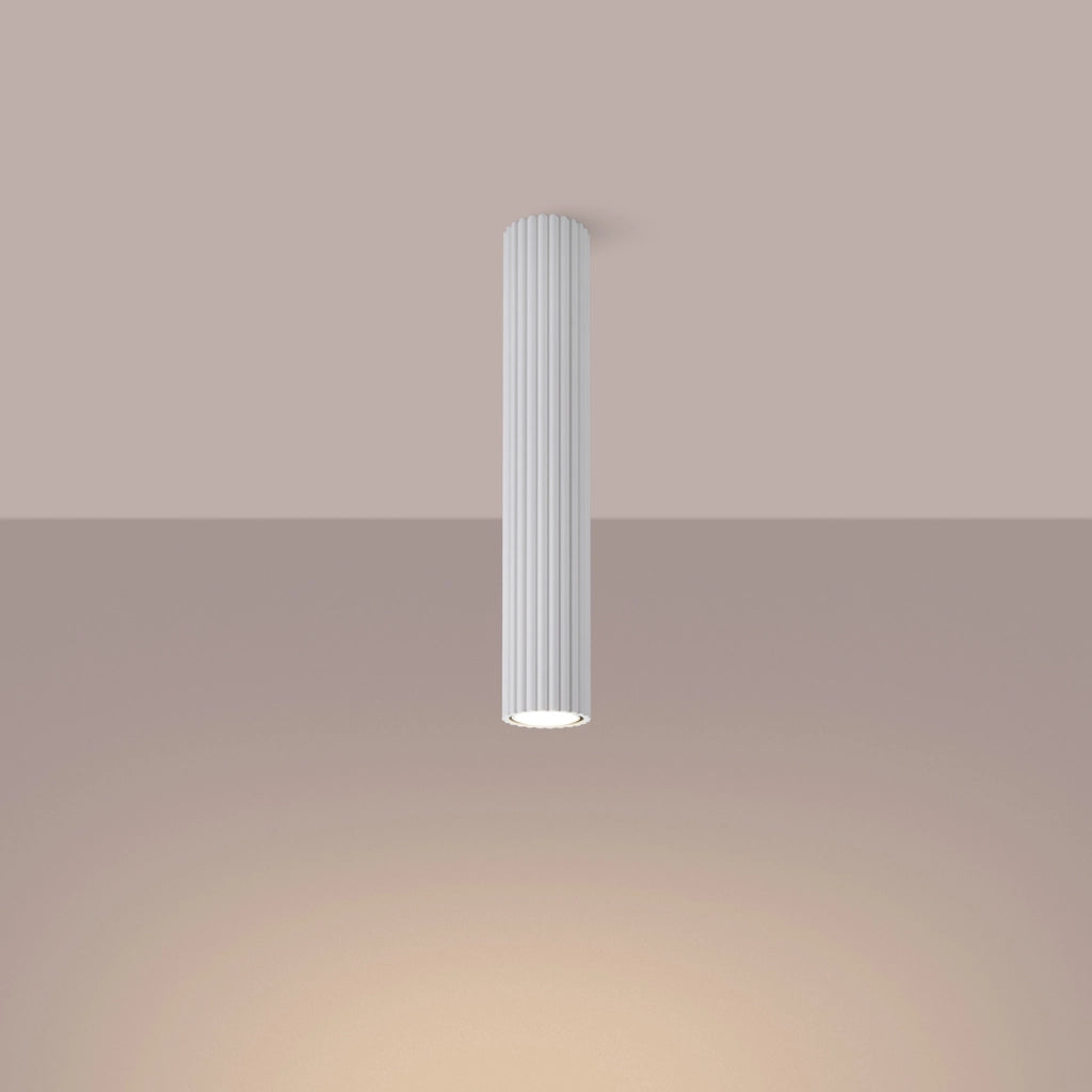Spot soffitto GRAVIO bianco tubo rigato 40cm 1xGU10