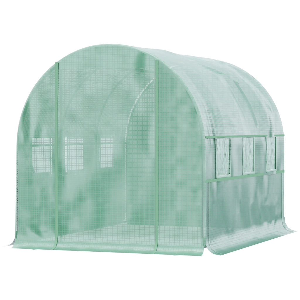 Serra da Giardino ¨C zephmum ¨C Acciaio e Copertura PE, Verde, 3x2x2m