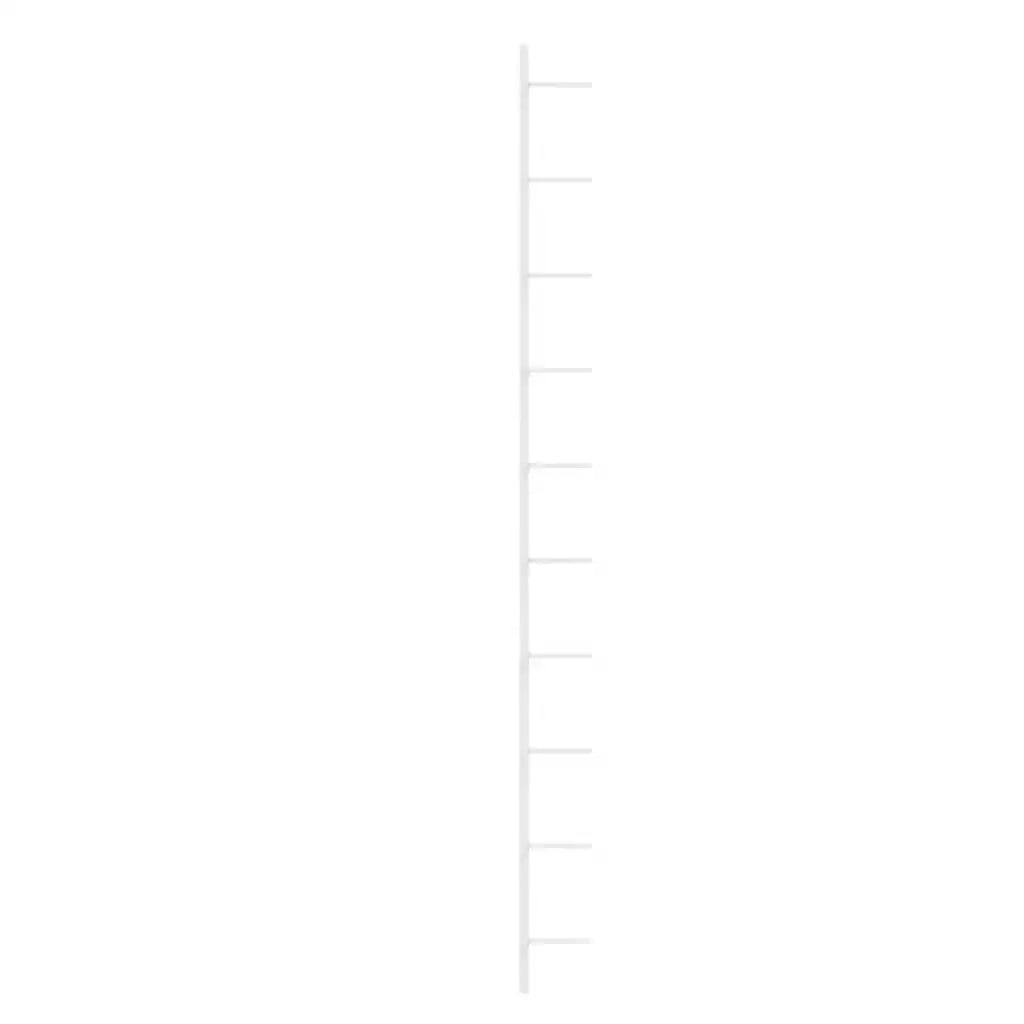 Portavini da Parete per 10 Bottiglie Bianco in Metallo 340904