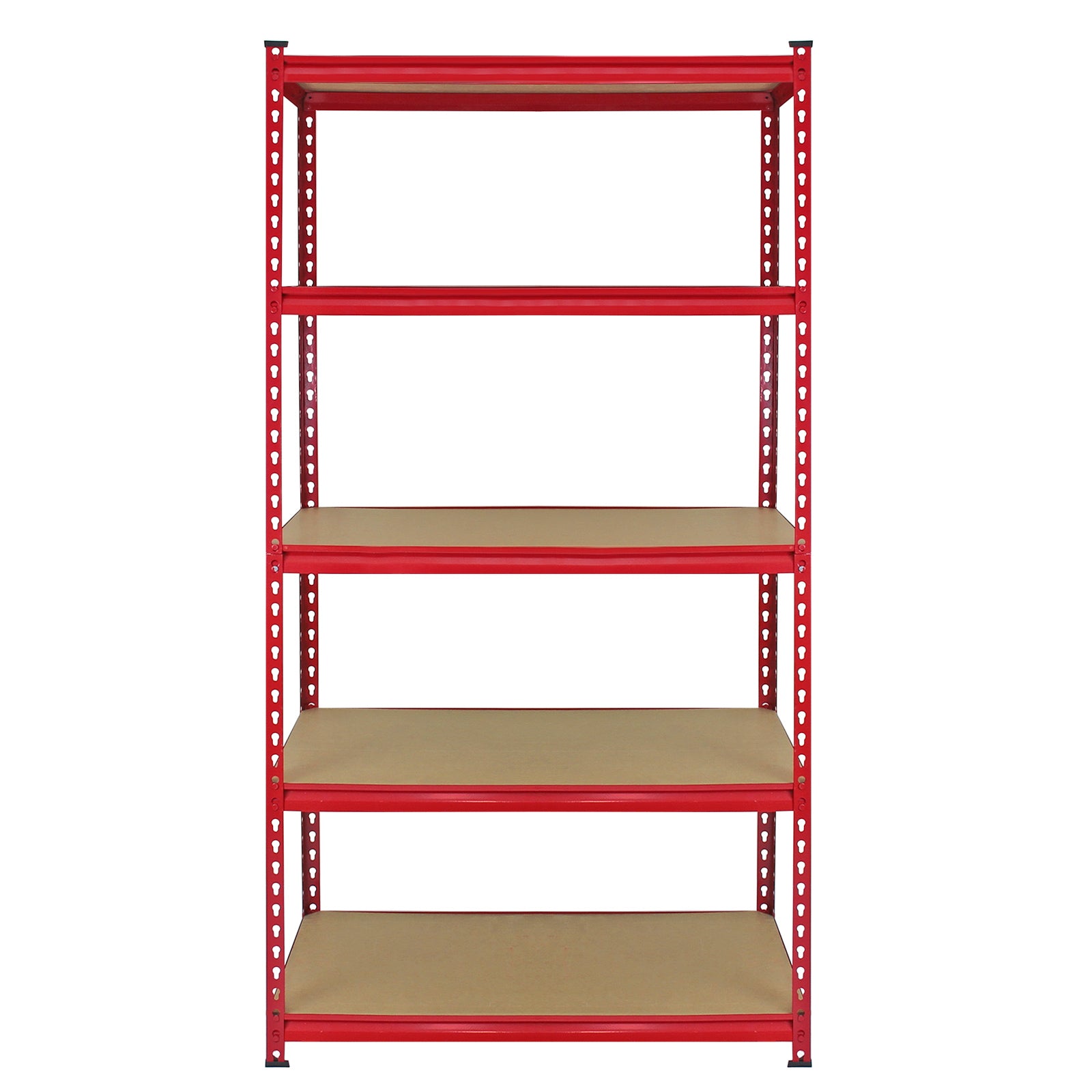4 Scaffali Z-Rax In Acciaio Senza Bulloni Rossi 90cm