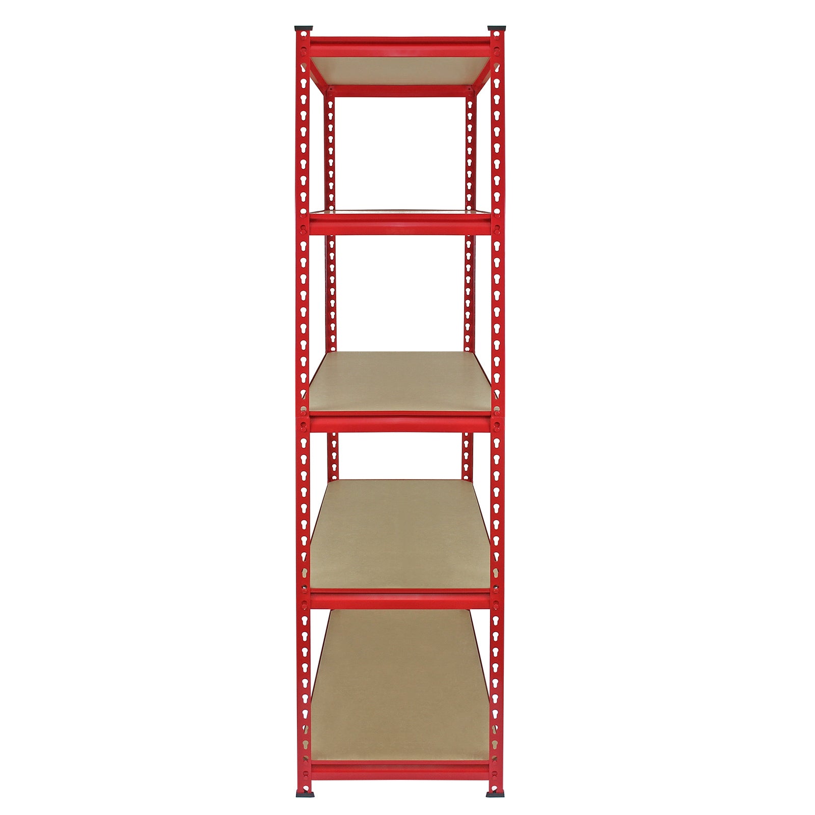 4 Scaffali Z-Rax In Acciaio Senza Bulloni Rossi 90cm