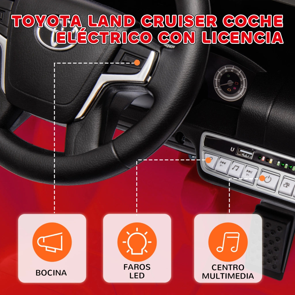 Auto Elettrica Bambini 3+ Anni ¨C zephmum ¨C Rosso