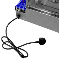 Espositore a Bagnomaria con 5 Vaschette per Ristoranti, Catering, Takeaway e Bar