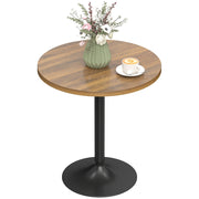 Tavolo da bar rotondo 60 cm ¨C Xylo ¨C Noce, gambe metallo, cucina e soggiorno