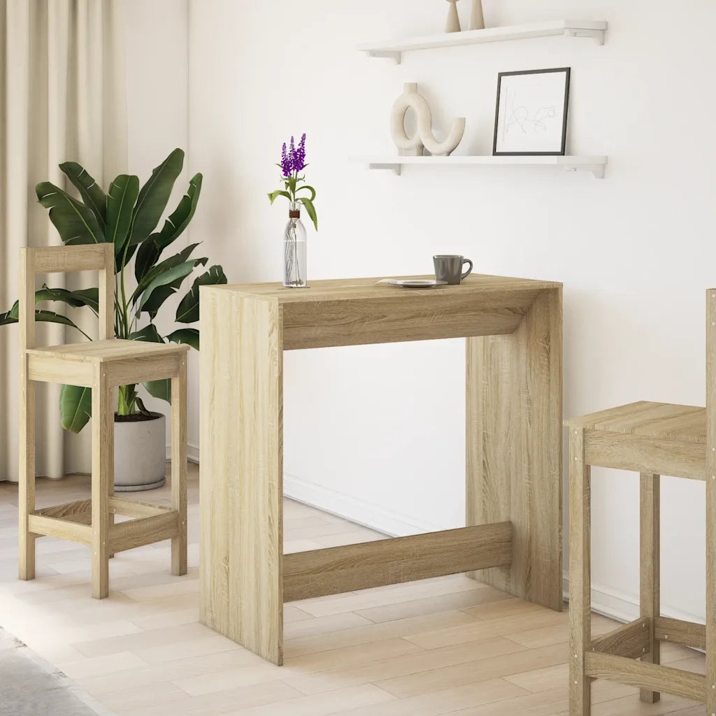 Tavolo da Bar Rovere Sonoma 102x50x103,5cm in Legno Multistrato